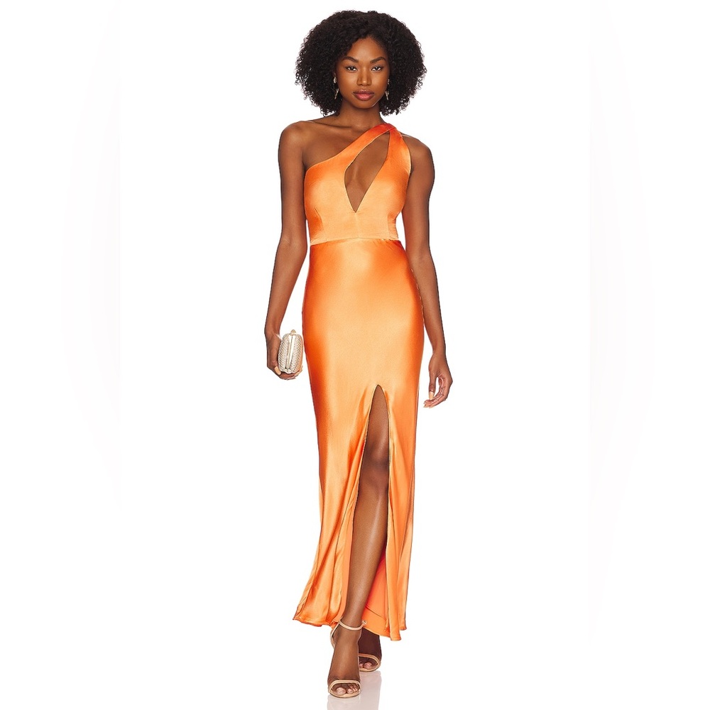 Bardot Vibrant Orange One-Shoulder Dress